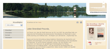 Das Standbad Maschsee im Herzen von Hannover